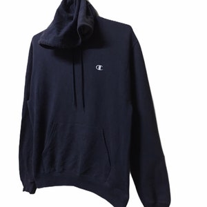 Vintage Champion small logo hoodie pullover Sweatshirt Crewneck