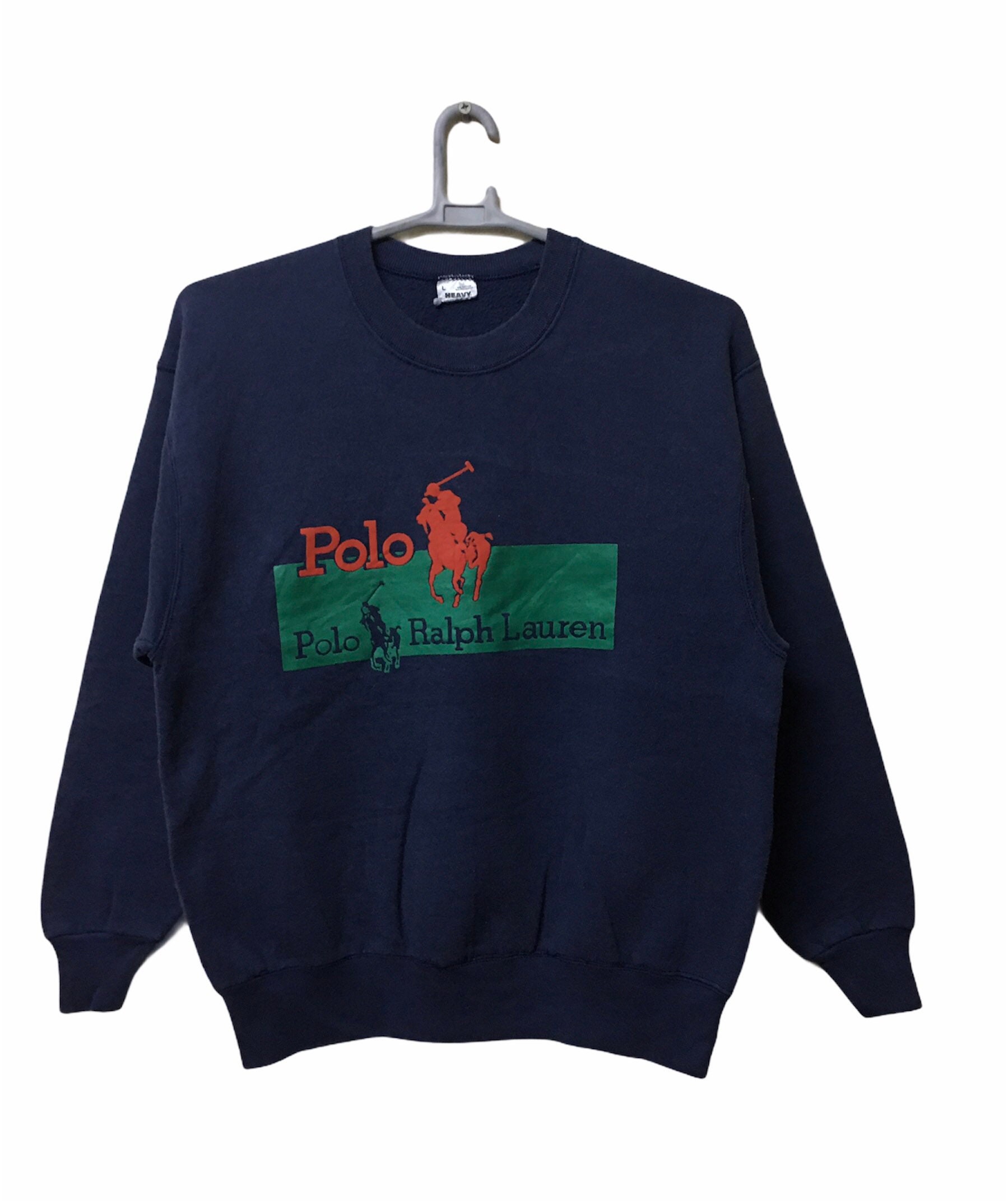 Vintage s Polo Ralph Lauren Bootleg Sweatshirt L Size   Etsy