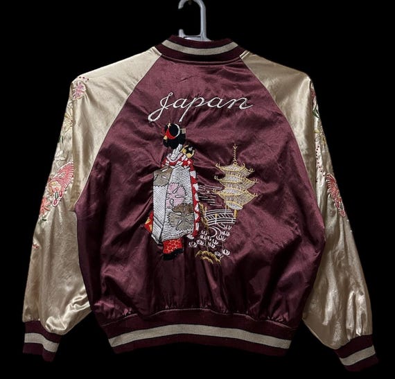 【TASTE by Knit】Knit embroidery sukajan Vintage Sukajan Jacket | KimuraKami