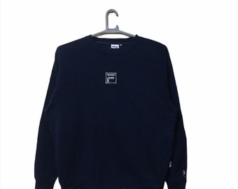 Felpa vintage anni '90 con logo Fila, taglia L