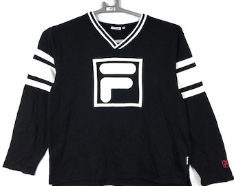 Vintage 90s Fila Small Logo Sweatshirt Medium women size