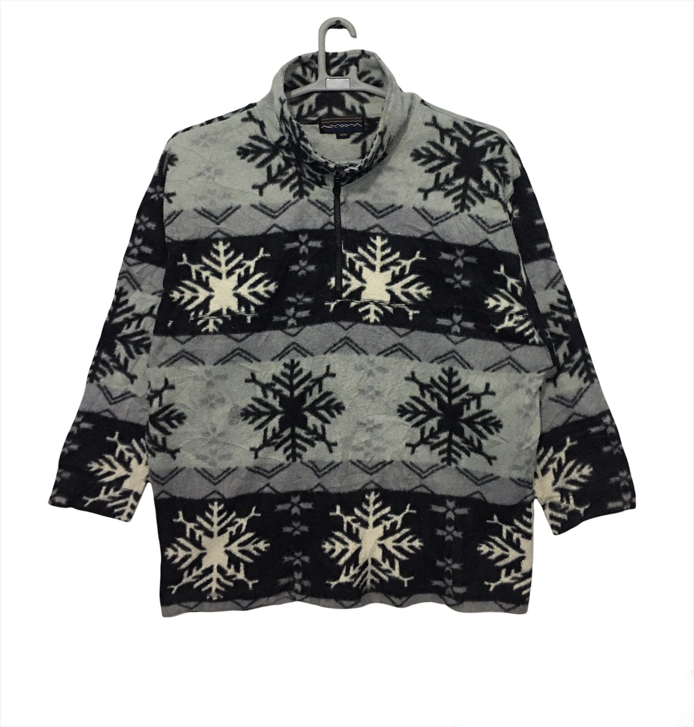 aztec fleece pullover