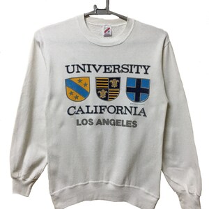 Vintage 80s University California Los Angeles Pullover Sweatshirt M size