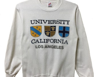 Vintage 80s University California Los Angeles Pullover Sweatshirt M size