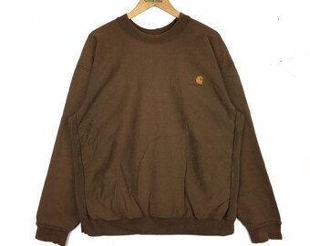 Sudadera vintage CARHARTT con logotipo pequeño, jersey, talla XL