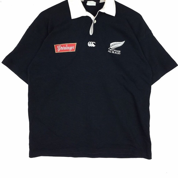 ファッション通販 安い of Canterbury 90s New Sleeve Short Polos Rugby Zealand ウェア
