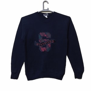 Vintage STANFORD university Big Logo Embroidered logo Sweatshirt small size