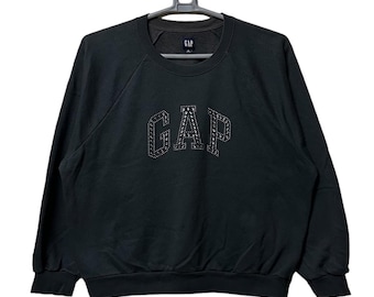 Vintage 90s Gap Fleece Hoodie: Big Logo Sweatshirt (large) - Etsy