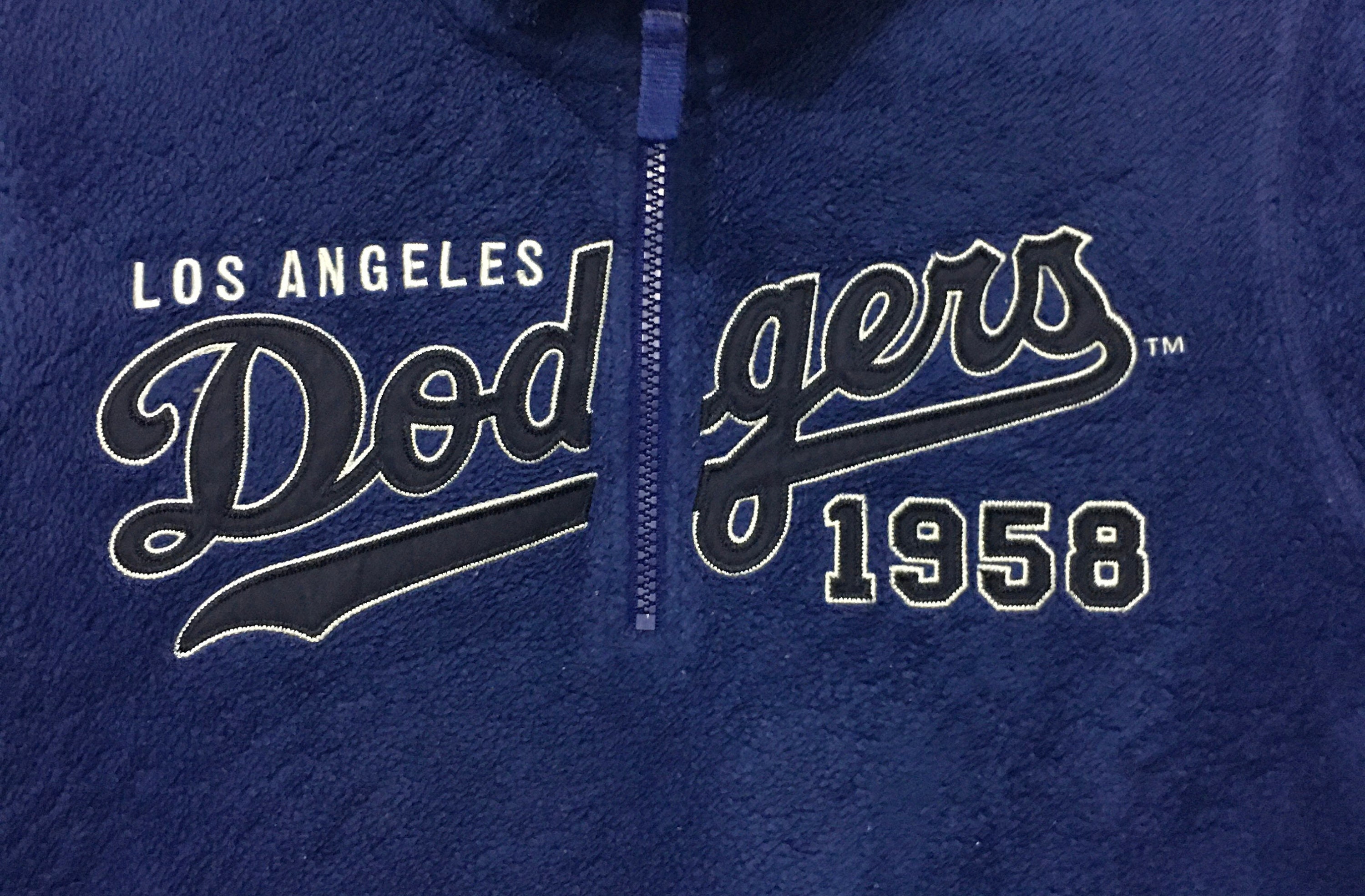 ロサンゼルス・ドジャース MLB ベースボール フリース ハーフジッパー 