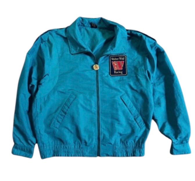 Vintage Walter Wolf Racing Team Full Zipper Jacket M Size Green