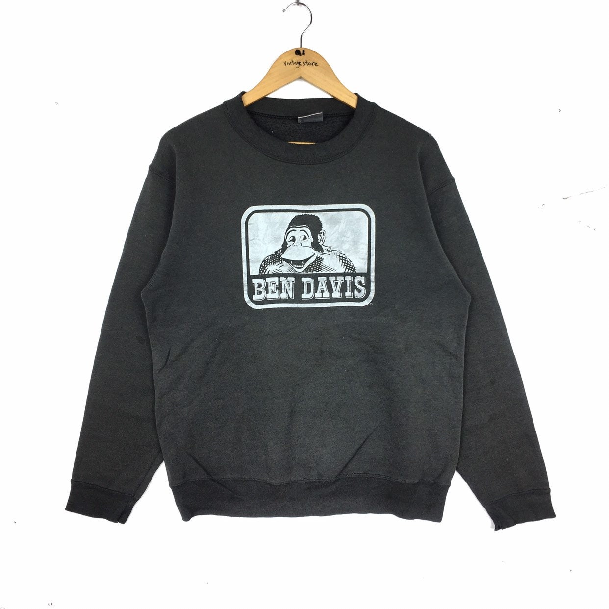 Vintage 90s BEN DAVIS by Oneita Big Logo Sweatshirt Pullover | Etsy