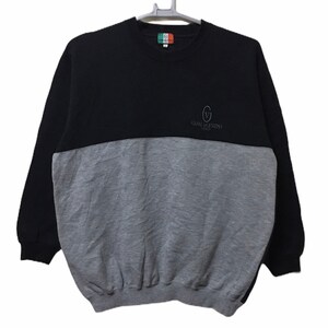 【VALENTINO】1990s Half Jip Logo S/S Knit Vintage 90s Gianni Valentino Plain Sweatshirt Italy Jumper