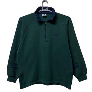 Vintage Adidas Half zipper Pullover Sweatshirt made in japan Large size