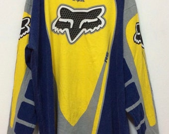 VINTAGE Fox Racing Team Yamaha RS Motocross Jersey XL - Etsy