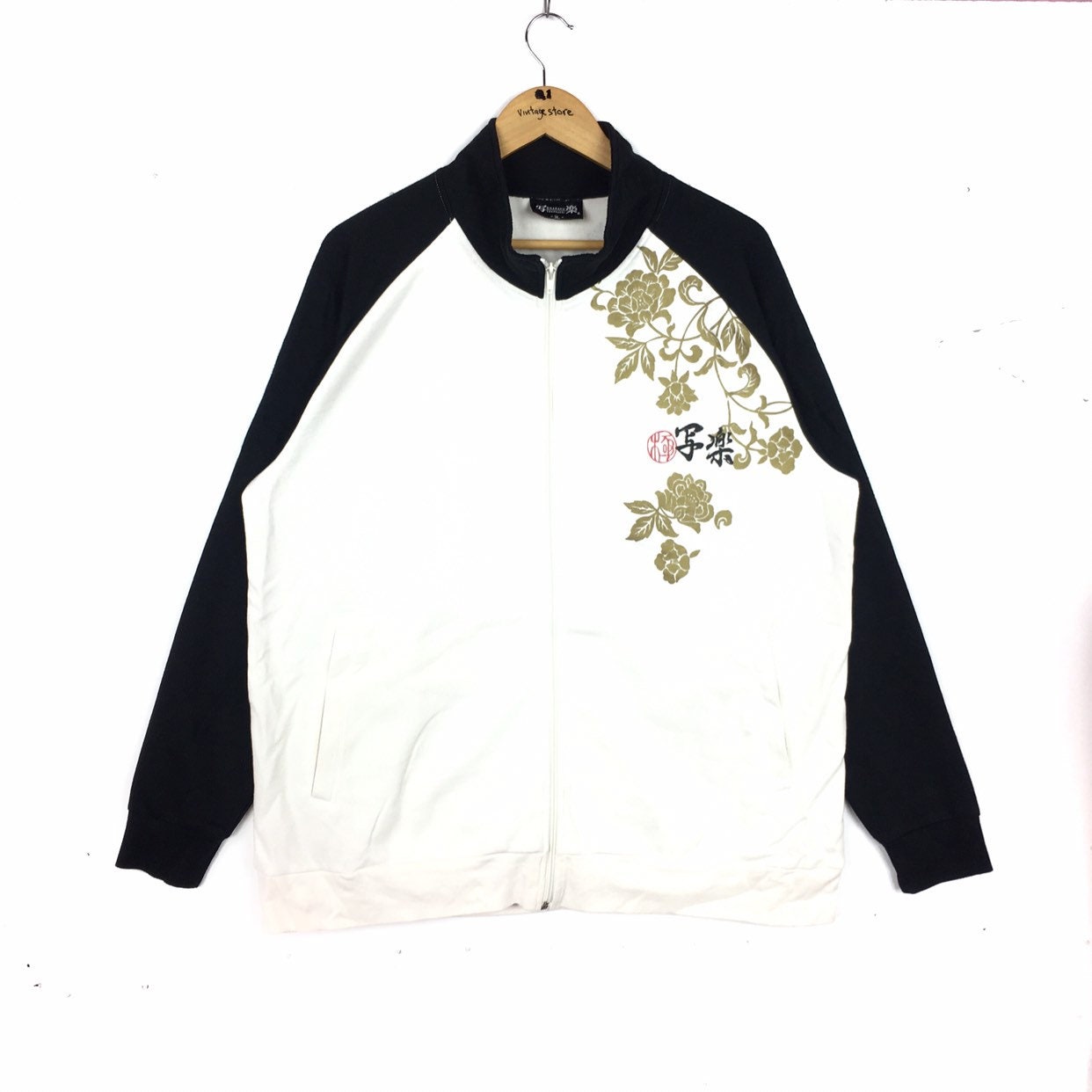 り*ら様 古着 90s vintage スカジャン 東洋 刺繍 イーグル ヴィンテージ 90年代 写楽 スカジャン 東洲斎 鯉魚龍 日本ブランド