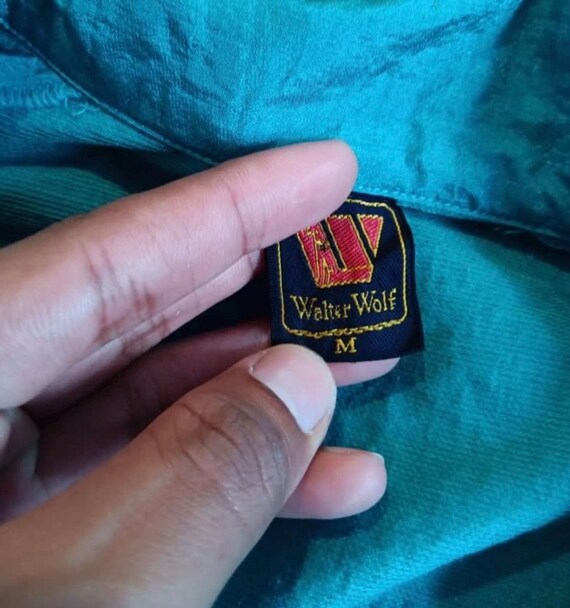 Vintage Walter Wolf Racing Team Full Zipper Jacket M Size Green