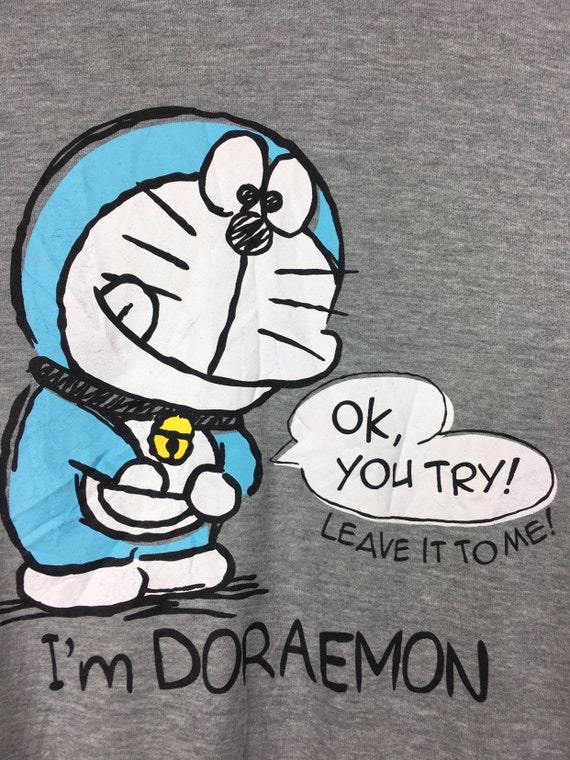 Vintage Doraemon Japanese Cartoon Sweatshirt L Size Gem Vintage Doraemon Japanese Cartoon Sweatshirt L Size Gem