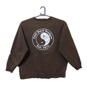 Vintage T & C Surfboard Design Hawaii Sweatshirt