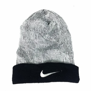 Vintage Nike beanie winter hat free adult size