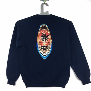 Vintage T&C Hawaii surf Big logo pullover Sweatshirt crewneck Dark Blue Colour