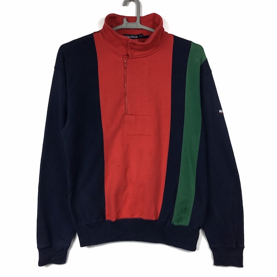 Vintage NAUTICA Sailing Sweatshirt Colour Blocks