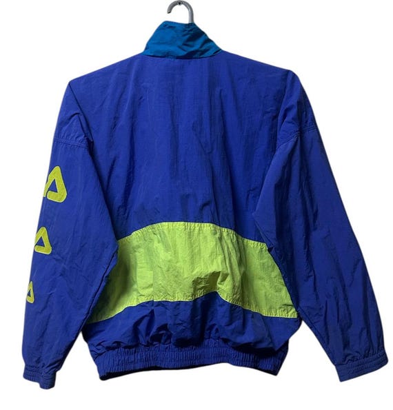 Vintage Fila Pro Beach Half Zipper Spell Out Big Logo Jacket Small