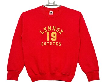 Vintage Lennox 19 Coyotes logo sweatshirt red colour small size