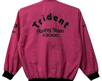 Vintage 80s Nisseki Racing Team Motorsport Bomber Jacket Green