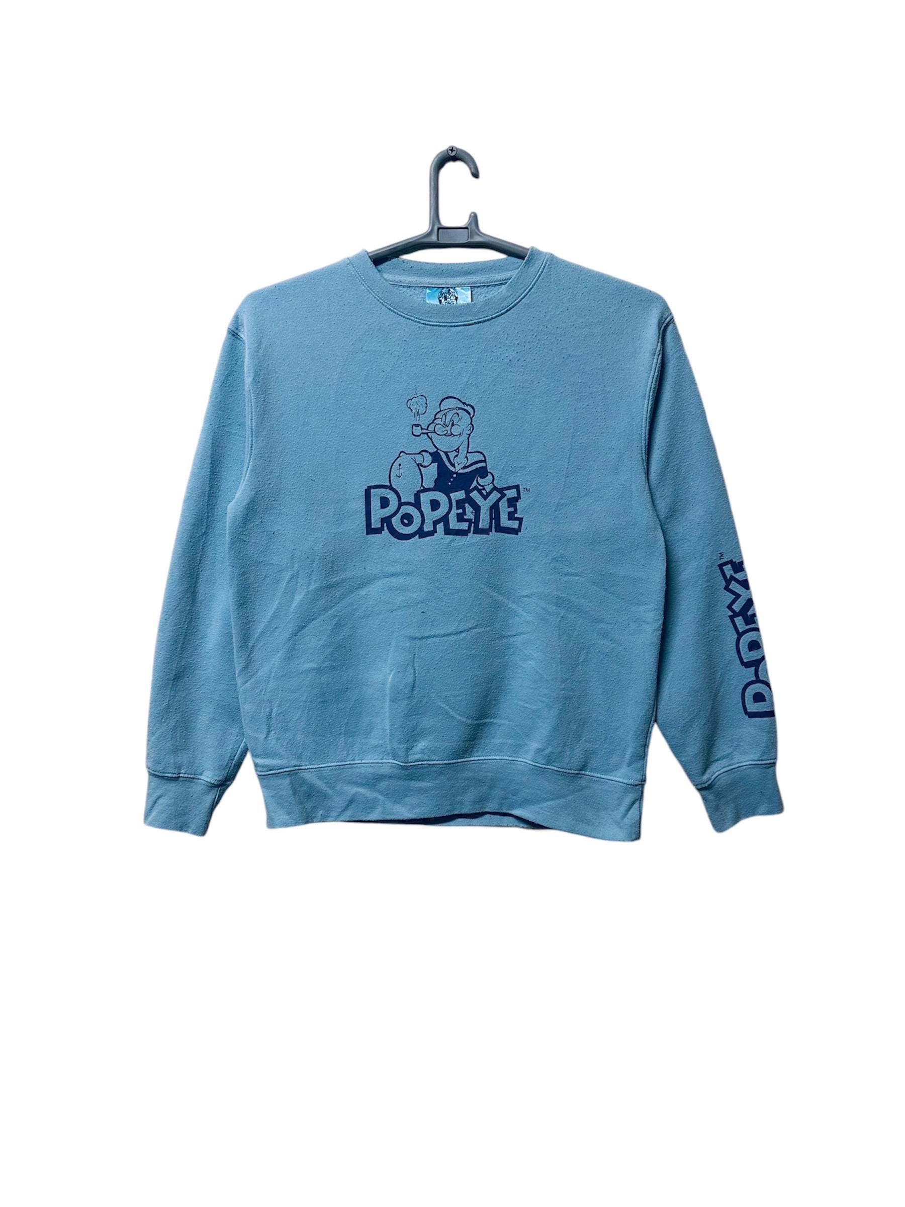 Sweat à Capuche Popeye Pour Garçon, Taille M, Noir, Imprimé Graphique, état Très Bon