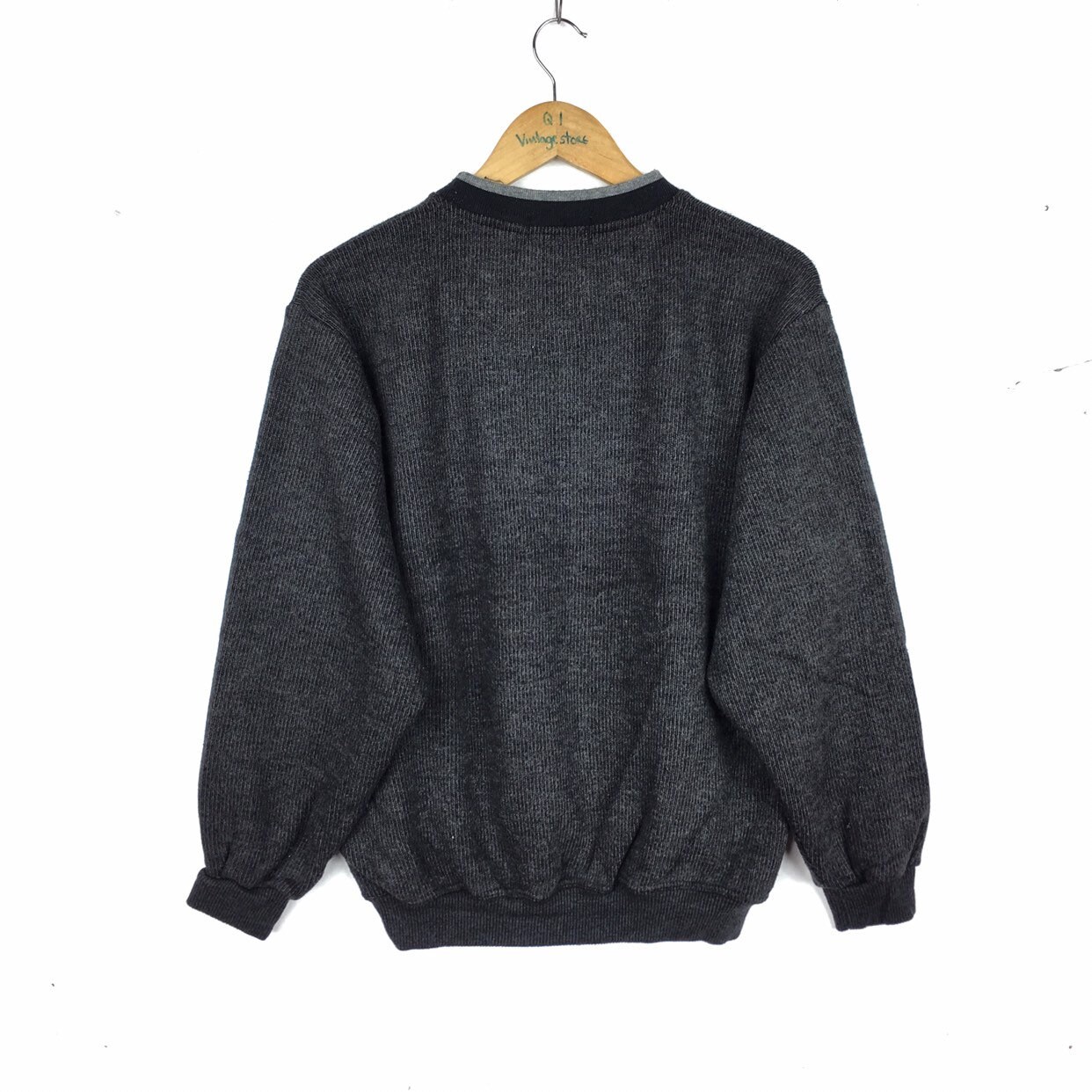 Vintage CLAUDIO VALENTINO Small Logo Sweatshirt Pullover L | Etsy
