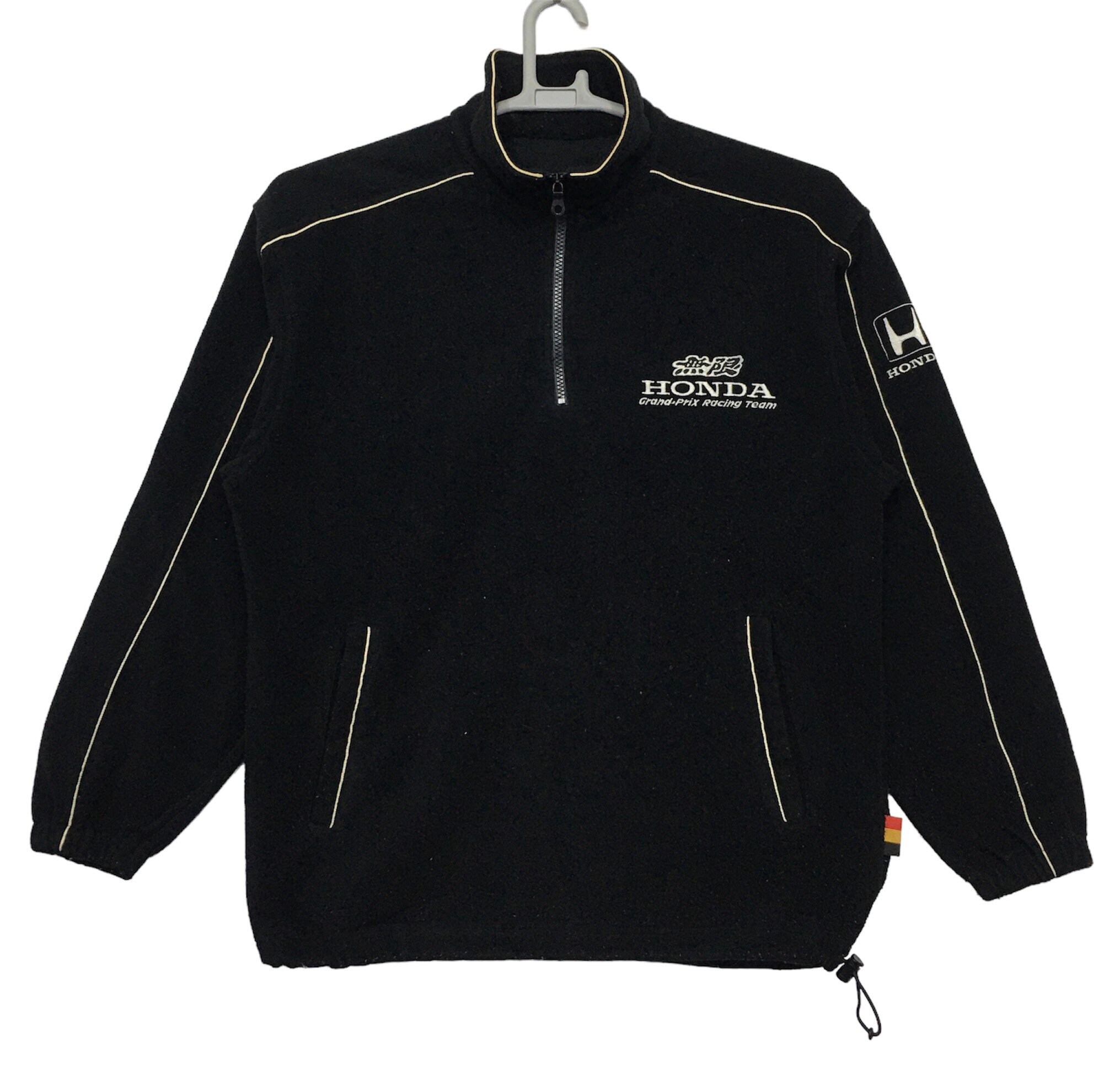 Vintage MUGEN POWER Grand-Prix Racing Team HONDA Half Zipper jacket Black colour M size