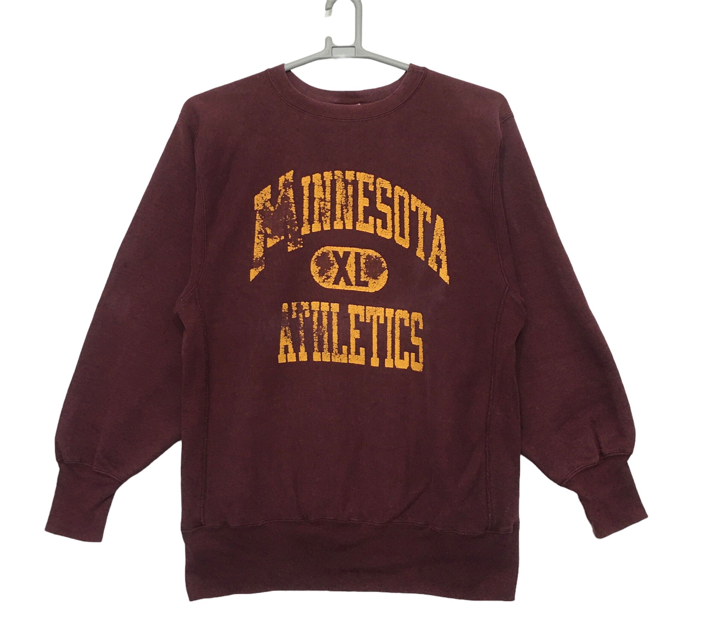 Vintage 90s Champion Reverse Weave Minnesota Athletic XL Size Red