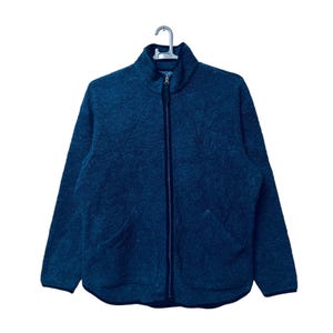 Vintage 90s Nike ACG full zipper fleece blue colour