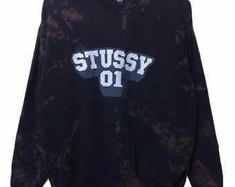 Vintage 1990s Stussy International Graphic Hoodie / 90s Hoodie