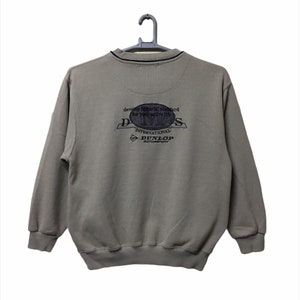 Vintage Dunlop Motosport Tyre logo sweatshirt large size brown colour