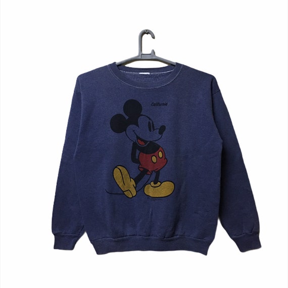 Vintage Mickey Mouse Yellow Shoes sweatshirt Purpl