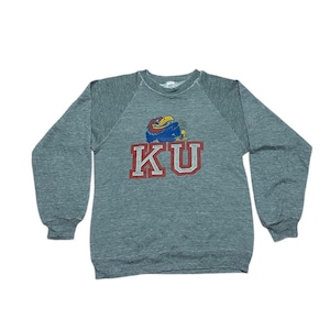 Vintage80s university of Kansas Jayhawks Sweatshirt M size