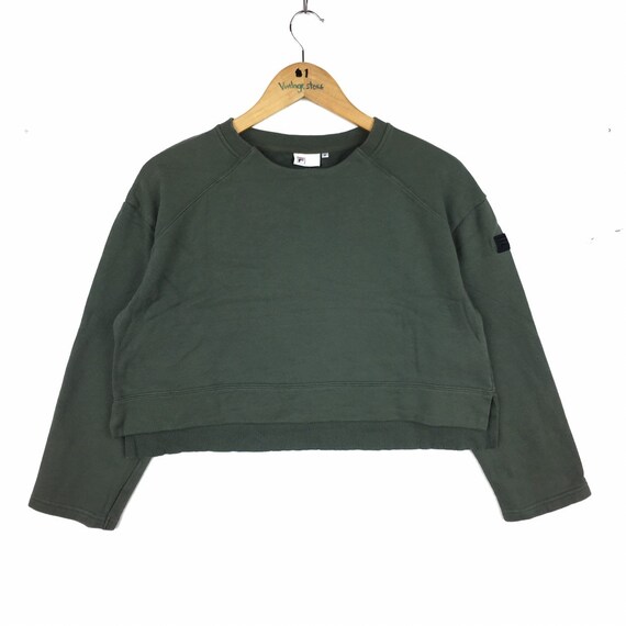 Vintage Fila Crop Top Sweatshirt Small Logo Jacket F Women Size