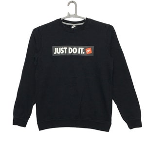 Nike Just do it small swoosh sweatshirt black colour small size