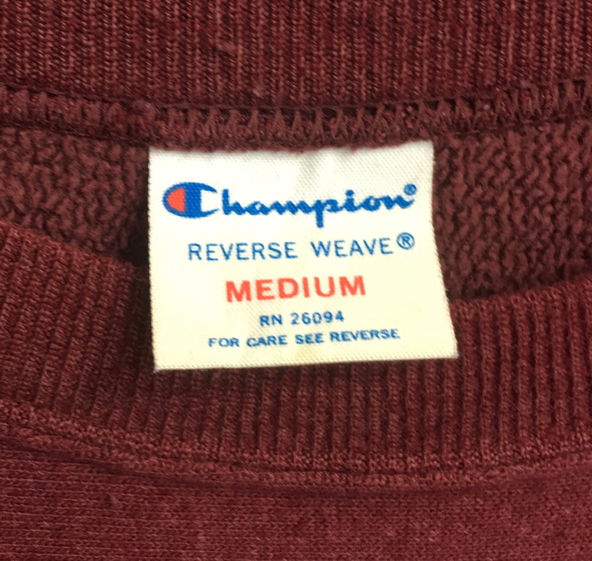 Vintage Champion Reverse Weave Sweatshirt Red Colour Medium