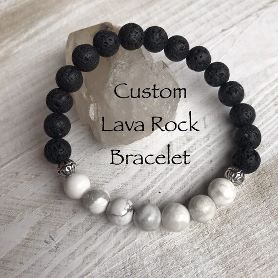 etsy lava rock bracelet