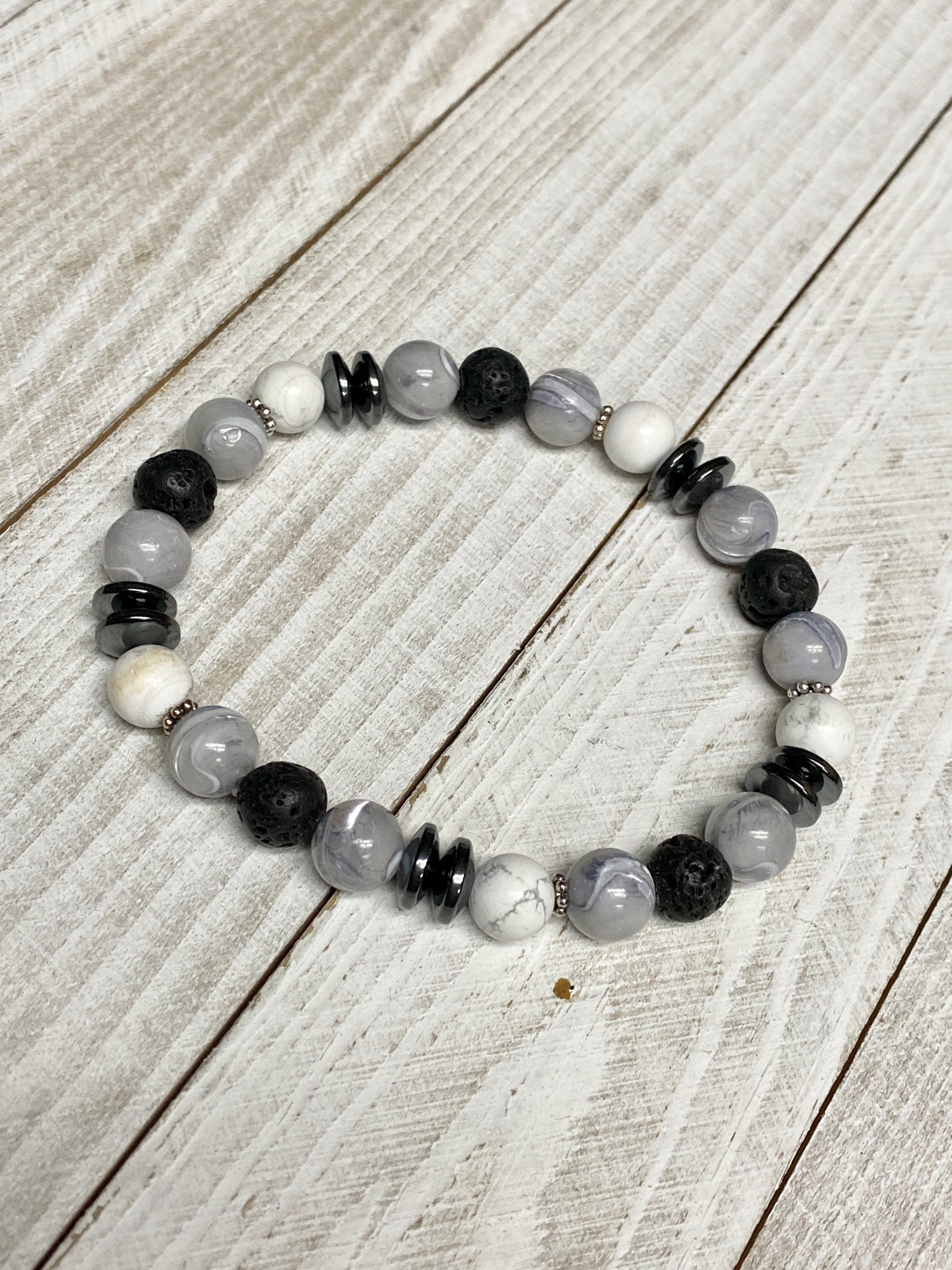 Grounding Lava Rock Bracelet Essential Oil Diffuser Bracelet Etsy UK