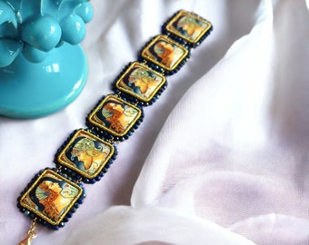 Sicilian Bracelet with Sicily Ceramic Tiles