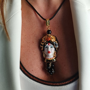 COLLANA IN FETTUCCIA Collana Cotone Nera Con Fili Di Cotone - Italia - Foto 9