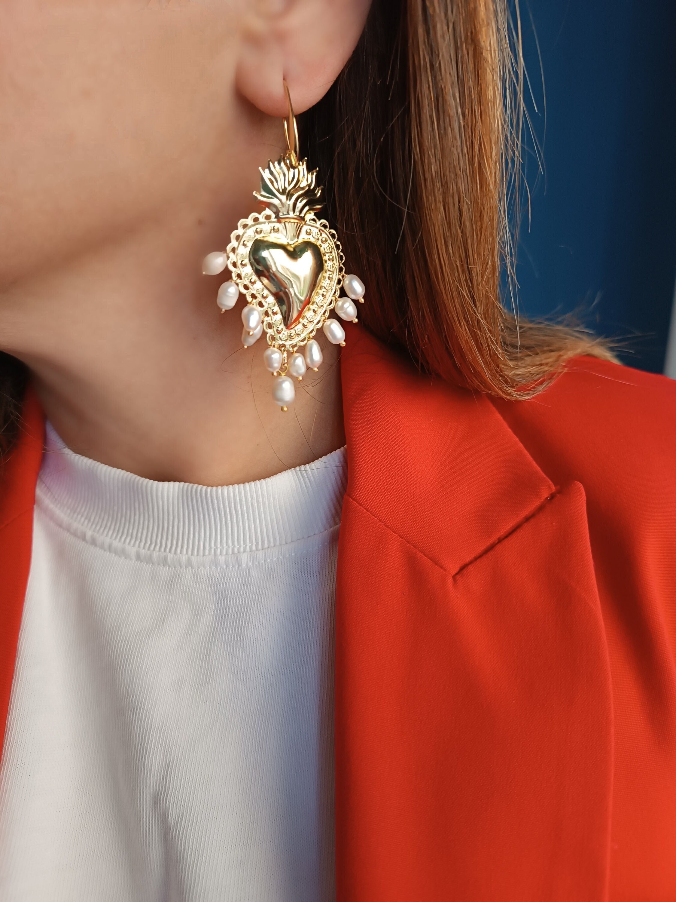 Dolce gabbana 2024 heart earrings