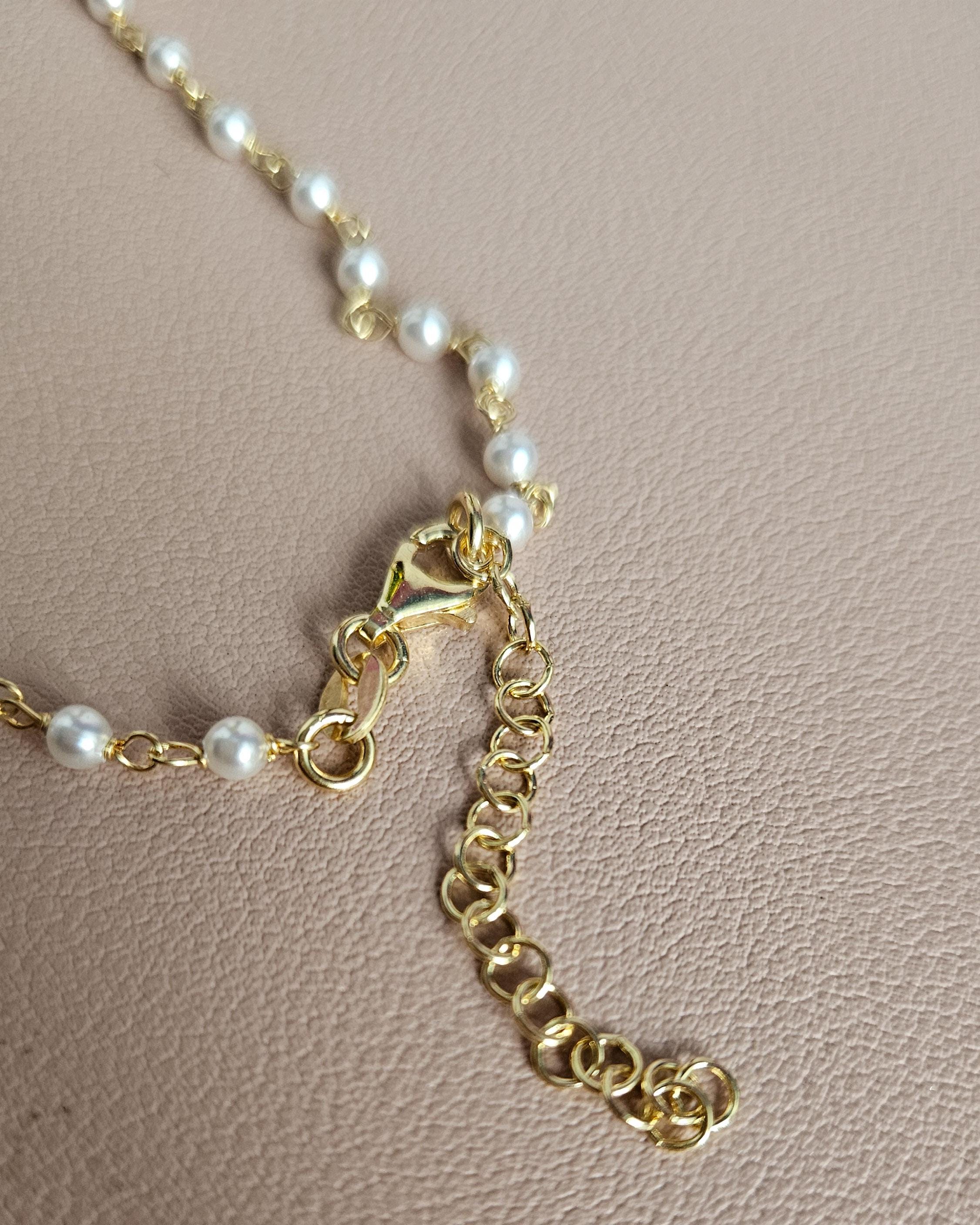 Rosary Chain Necklace With Sicily Ceramic Fish - Etsy