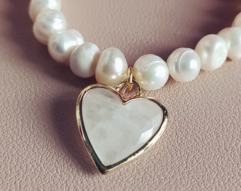 Bracciale elastico con perline fatto a mano / Bracciale elastico con