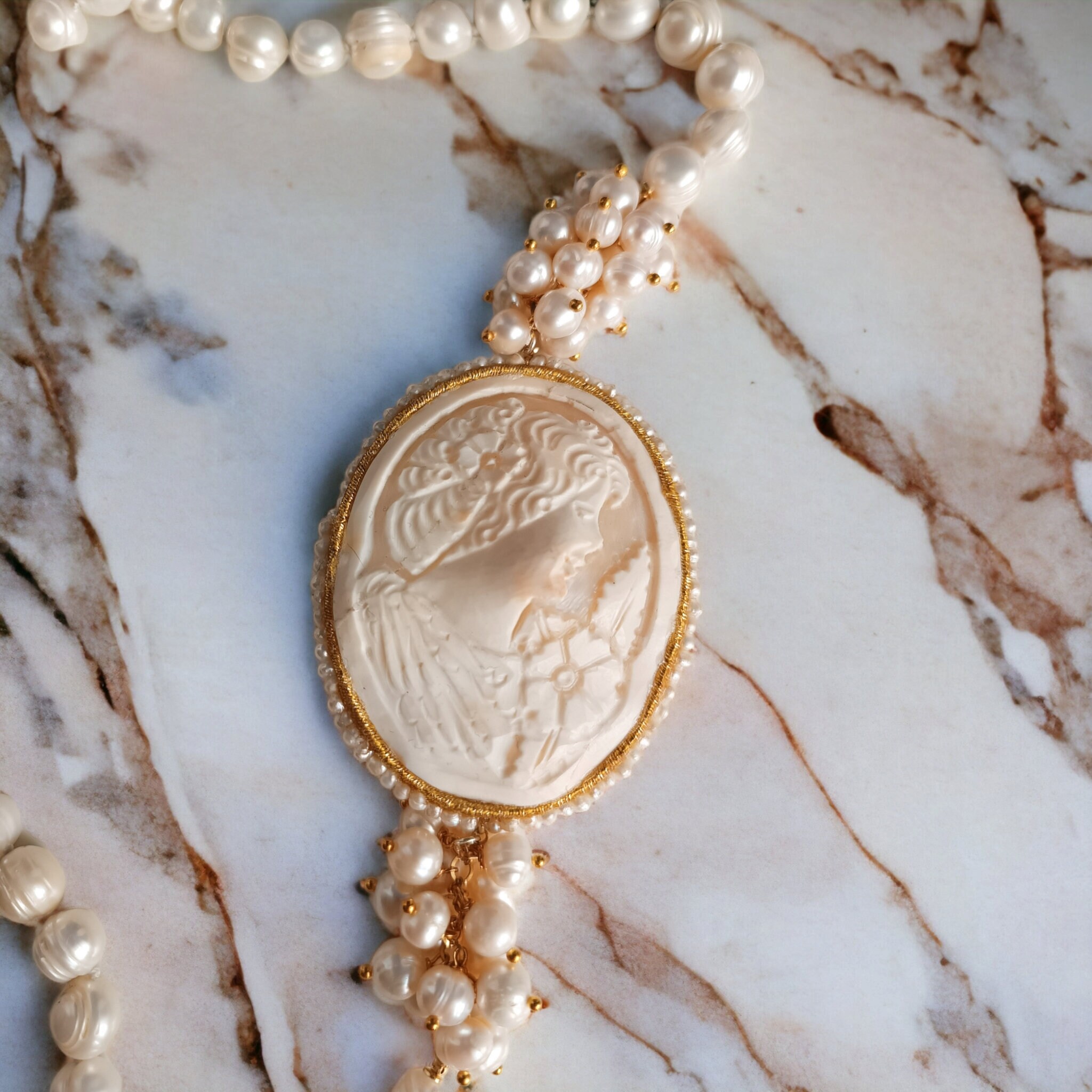 CALLARON Collana in Stile Bohemien Perline di Legno e