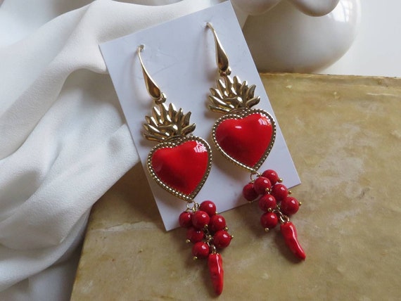 Red Men's Earring | Shop for Red Men's Earrings | Stylicy