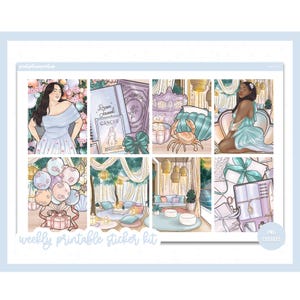 Druckbare Planer Aufkleber, Krebs Mädchen, Erin Condren, Aufkleber Blätter, vertikale Aufkleber, Ausgeschnittene Dateien, Cricut PNG, Geburtstag Aufkleber
